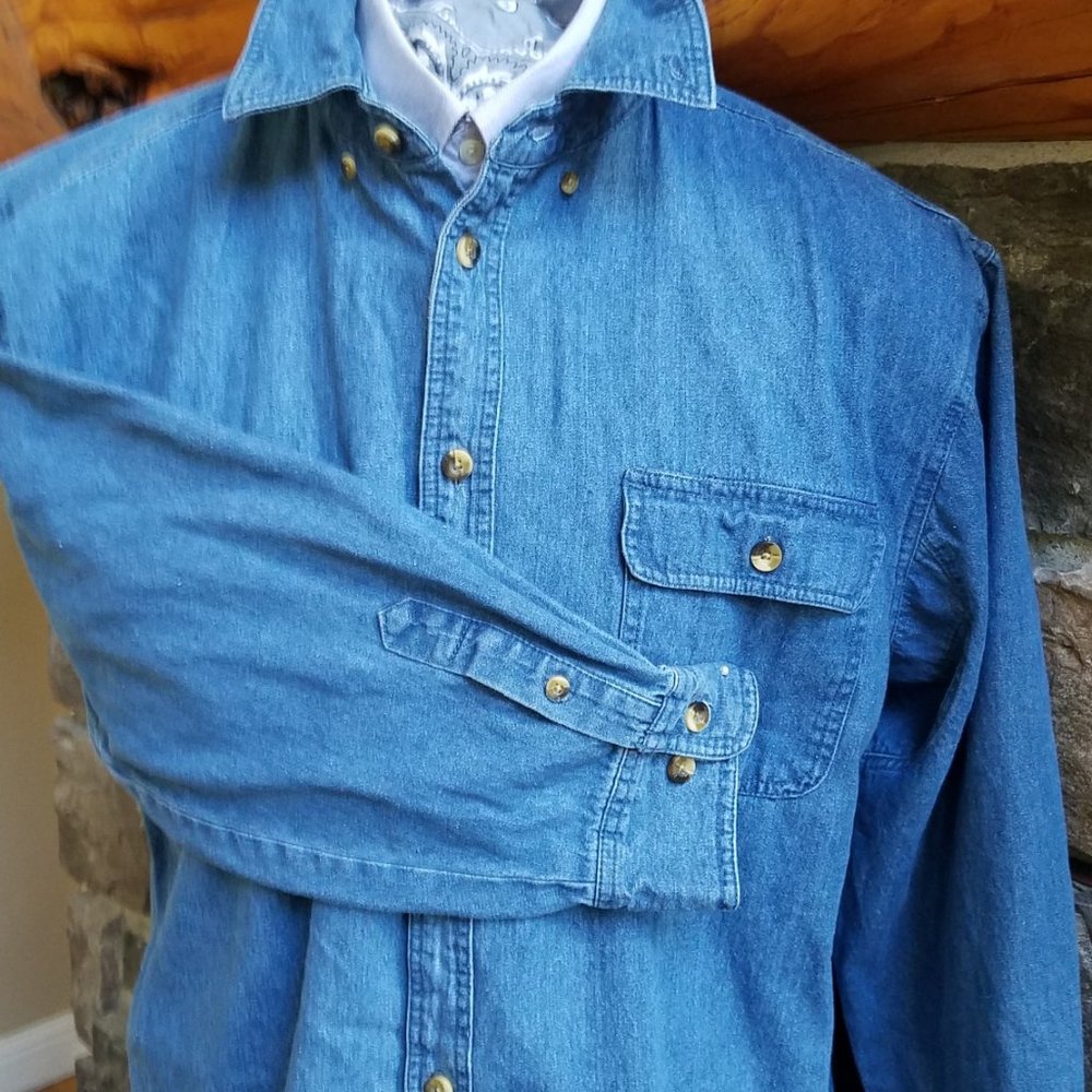 CE Schmidt Mens XL Denim shirt